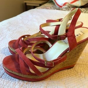 LK Bennett Cork wedge sandals